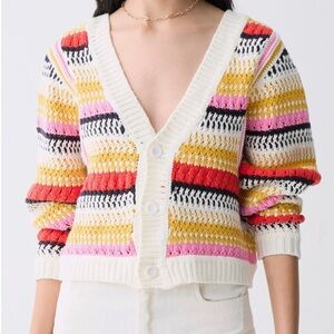 Deluc striped reversible cardigan